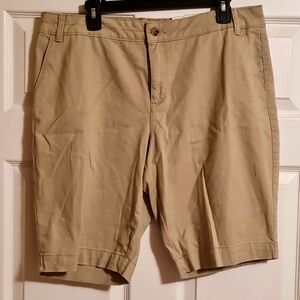 Arizona ladies dark dune Bermuda shorts size 17